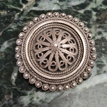 סיכה ישראלית ישנה ויפה משנות החמישים, עשויה כסף בעבודת פיליגראן