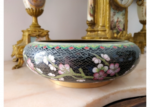 קערת קלואזונה (Cloisonne) סינית ישנה ויפה