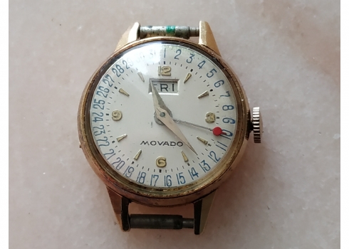 שעון יד ישן לאישה מתוצרת חברת: 'Movado', עשוי זהב