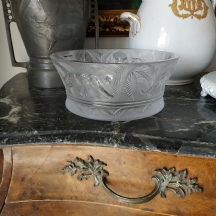 קערת קריסטל צרפתית איכותית מתוצרת 'לליק' (Lalique)