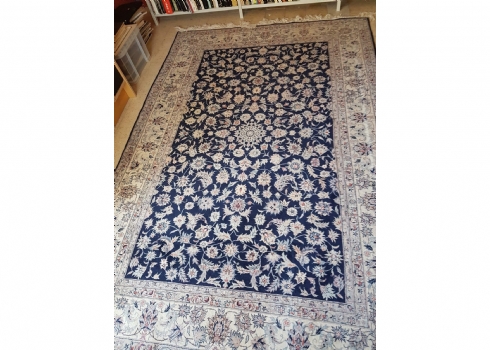 שטיח סיני ישן בסגנון קשאן פרסי
