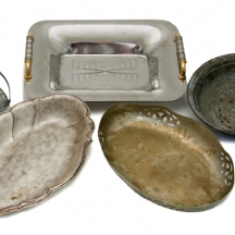 לוט של 5 כלי מתכת להגשה שונים