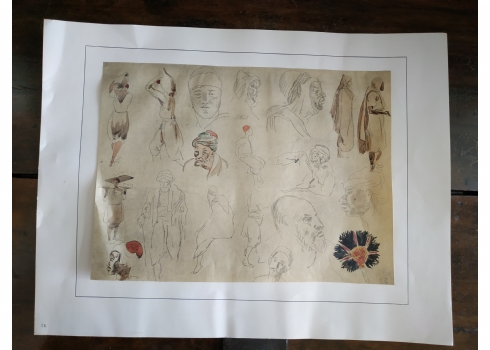 לוט של ארבעה הדפסים על פי אז'ן דלקרואה (Eugene Delacroix)