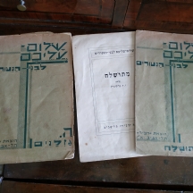 לוט של שתי חוברות לבני הנעורים (מתושלח + הגזלנים) על פי שלום עליכם