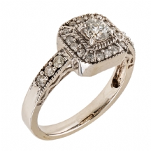 טבעת זהב משובצת יהלומים   (3805)