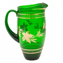 כד לשתייה קרה עשוי זכוכית ירוקה