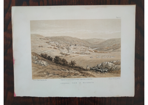 תצריב עתיק - 'General view of nazareth', על פי: 'דיויד רוברטס'