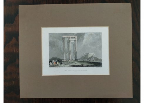 תצריב עתיק: 'The temple of jupiter olympus'