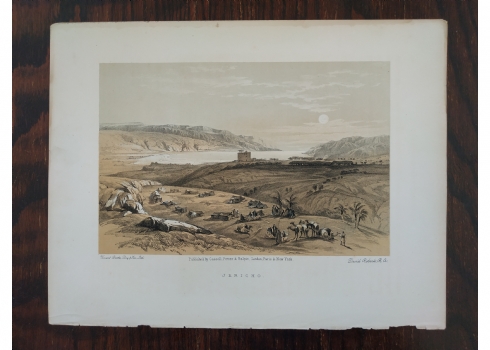 תצריב עתיק: 'Jericho', על פי: 'דיויד רוברטס' (David Roberts)