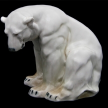 פסל פורצלן גרמני איכותי בדמות דב קוטב