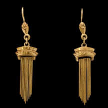 זוג עגילי זהב