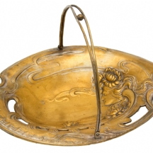 כלי ארט נובו עתיק ויפה במיוחד עשוי פליז