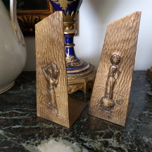 זוג תומכי ספרים ישראלים ישנים משנות החמישים, מתוצרת: 'אופנהיים' ('Oppenheim')