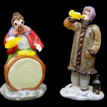 זוג פסלי זכוכית (X2)