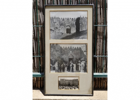 לאספנים - שלושה צילומים ישנים של שער שכם בירושלים