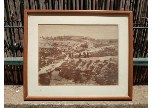 'הר הזיתים ירושלים' - צילום עתיק של אחד מצלמי המושבה האמריקאית