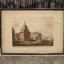תצריב עתיק: 'The Sepulchre of Absalom', על פי ציור של האמן ' Luigi Mayer '