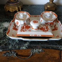 קסת דיו שולחנית מפוארת מתוצרת 'מייסן' (Meissen)