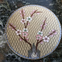 צלחת קלואזונה (Cloisonne) סינית קטנה ויפה