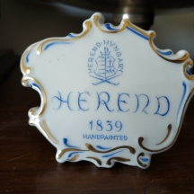 פריט פרסום של חברת הפורצלן ההונגרית 'הרנד' (Herend)