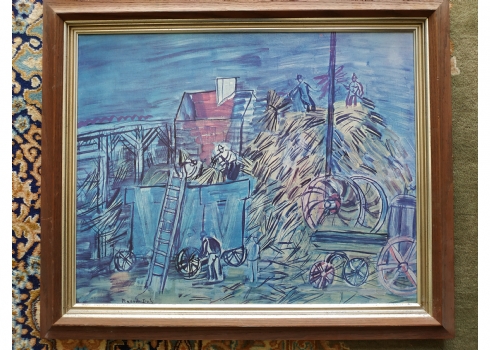 הדפס מצולם על פי ציור של ראול דופי (Raoul Dufy)