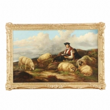'מנוחת רועה הצאן' - ציור עתיק