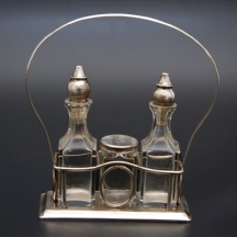 מעמד גרמני ישן לחומץ, שמן, מלח