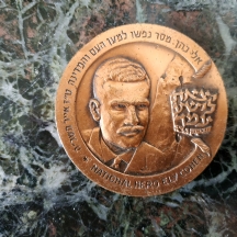 מדליה פרטית 'אלי כהן מסר נפשו למען העם והמדינה ט"ז אייר תשכ"ה' / יצאת לישע עמך'