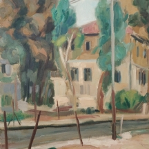 צבי שור (Zvi Shorr) - ציור ישן ומוקדם תל אביב 1938