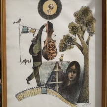 ברנשטיין, משה (Moshe Bernstein) - 'נגן הצ'לו והחתול בחלון'