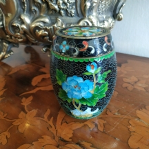 כלי קלואזונה (Cloisonne) סיני ישן בצורת חבית