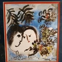 מארק שאגאל (Marc Chagall) - 'אוהבים (Lovers)'