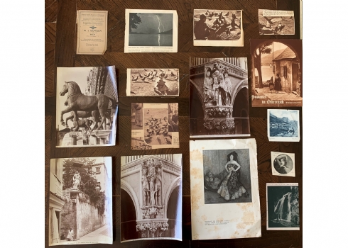 לוט של 43 צילומים מקטעי מגזינים ישנים, מתחיל המאה ה20.