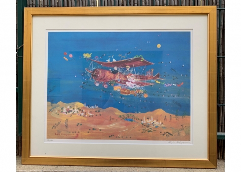 Sofia Kalogeropoulou - (אמנית יווניה), הדפס חתום בעיפרון וממוספר