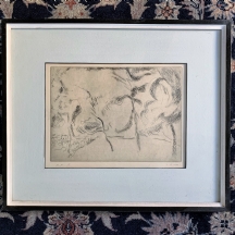 אפרים פימה רויטנברג, (Fima (Efraim Roeytenberg) - 'עצים', תצריב חתום בעיפרון