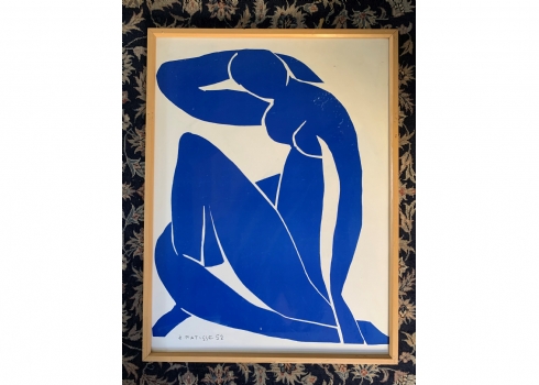 אנרי מאטיס (Henri Matisse) - הדפס מצולם, שיפשוף, חתום בפלטה