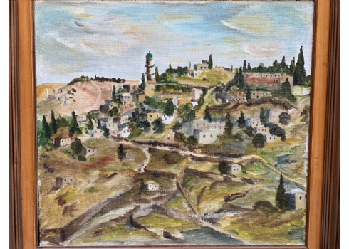 'בדרך לירושלים' - ציור גדול ויפה