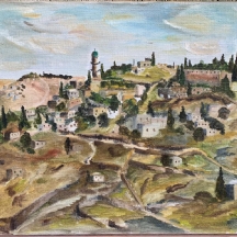 'בדרך לירושלים' - ציור גדול ויפה