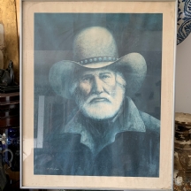 הדפס מצולם ישן ממוסגר