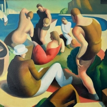 'בחוף הים' - על פי תומאס הרט בנטון (Thomas Hart Benton)