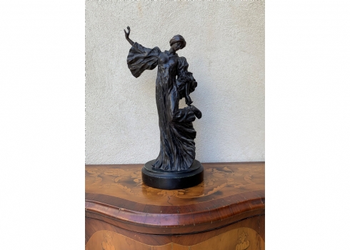 פסל ברונזה עכשווי בסגנון ארט נובו על פי מודל מאת: 'Agathon Leonard',