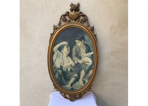 הדפס ישן על פי ברטולומיאו אסטבן מורילו 'Bartolome Esteban Murillo'