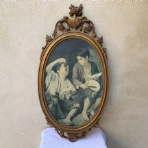 הדפס ישן על פי ברטולומיאו אסטבן מורילו 'Bartolome Esteban Murillo'