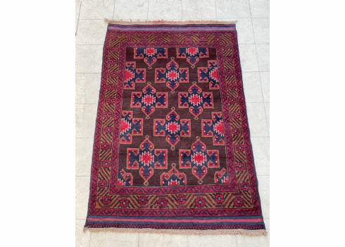 שטיח בלוצ' פרסי ישן, צמר על כותנה - שטיח #17