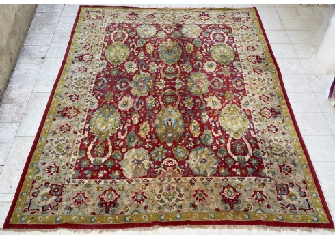 שטיח אירופאי דוגמת אגרא הודית, צמר מבריק - שטיח #21