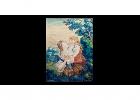 ציור עתיק על פי ציור של Jean Honore Fragonard