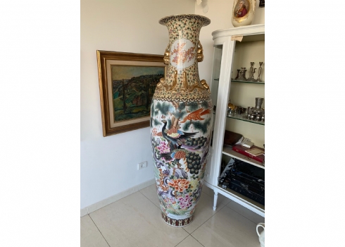 זוג אגרטלי פורצלן סינים ענקיים