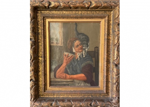 'אישה, חתול וקערת חלב' (200$ במכרז או 400$ במכירה ישירה)