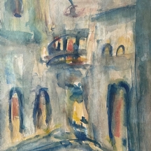 אסתר יוכט,  (Esther Yucht) - 'רחוב בצפת',