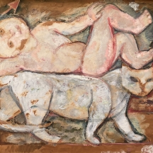 גליצנשטיין, עמנואל רומנו  - 'ילד חץ וחתול לבן' ( פגמים )
